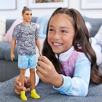 Barbie Yakkl Ken Bebekler Model 204 Paisley Tee T-Shirt