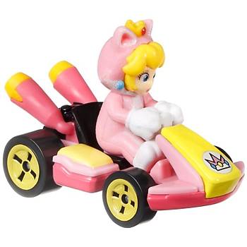 Hot Wheels Mario Kart Karakter Araçlar Cat Peach