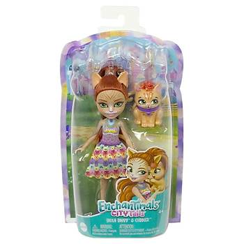 Enchantimals Popler Karakter Bebekler Tarla Tabby & Cuddler
