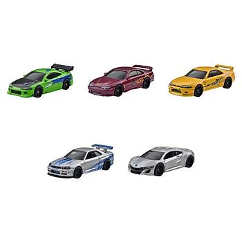 Hot Wheels Premium Gösteri Dünyası Fast & Furious 5'li Set DMC55-979L