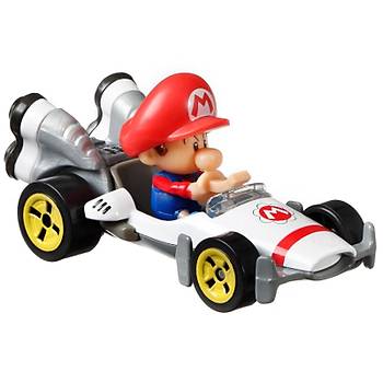 Hot Wheels Mario Kart Karakter Aralar Baby Mario