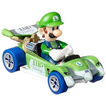 Hot Wheels Mario Kart Karakter Aralar Luigi