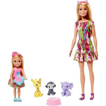 Barbie ve Chelsea Kayp Doum Gn Doum Gn Oyun Seti