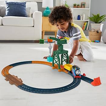 Thomas ve Arkadalar Motorlu Tren Seti Cranky The Crane Cargo Drop