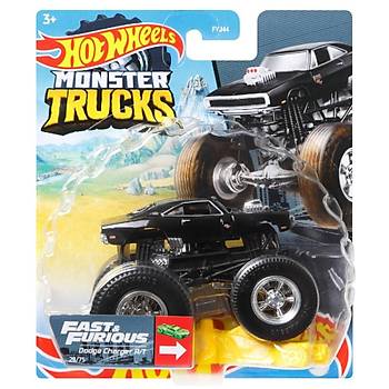 Hot Wheels Monster Trucks Arabalar 1:64 Fast & Furious Dodge Charger R/T