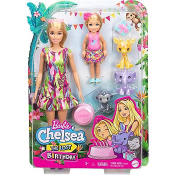 Barbie ve Chelsea Kayp Doum Gn Doum Gn Oyun Seti