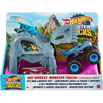 Hot Wheels Monster Trucks Frlatcl Oyun Seti Mega Wrex