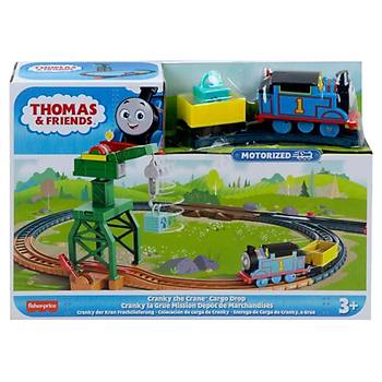 Thomas ve Arkadalar Motorlu Tren Seti Cranky The Crane Cargo Drop