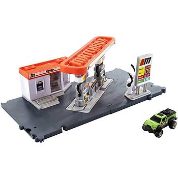 Matchbox Aksiyon Srcleri Oyun Seti Benzin stasyonu