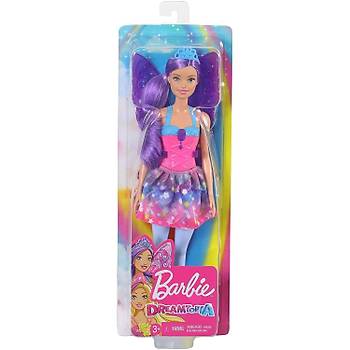 Barbie Dreamtopia Peri Bebekler Pembe Elbiseli Mor Sal