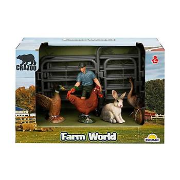 Crazoo Farm World iftlik Hayvanlar Seti Beyaz Tavan