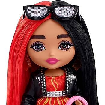 Barbie Extra Mini Bebekler Alev Baskl Elbise