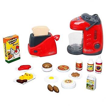 Little Chef Sesli ve Işıklı Mutfak Gereçleri Seti Ekmek Kızartma Makinesi