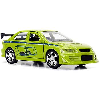 Jada 1:32 Hzl ve fkeli Brain's 2002 Mitsubishi Lancer Evolution VII
