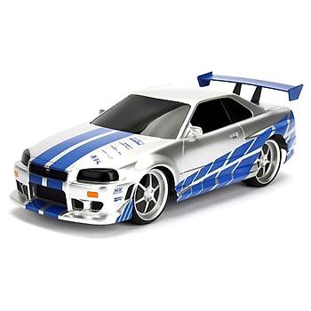 Jada 1:16 Uzaktan Kumandal Usb arjl Fast & Furious Brian's 2002 Nissan Skyline GT-R (BNR34)