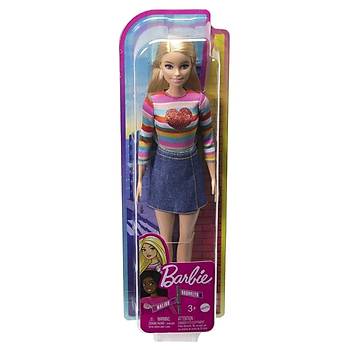 Barbie Malibu Bebek Sarn Gkkua Gmlek, Kot Etek ve Ayakkab Giyiyor
