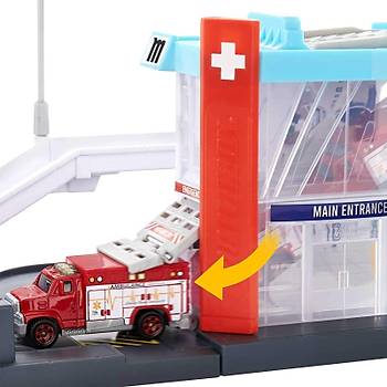 Matchbox Aksiyon Srcleri Oyun Seti Arama Kurtarma Helikopteri