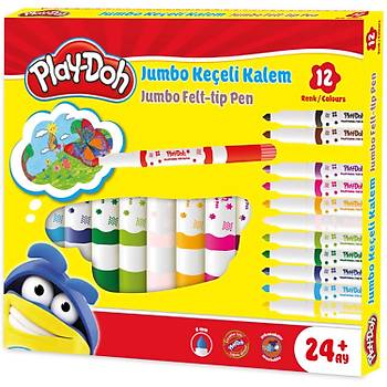Play Doh Jumbo Keeli Kalem 12 Renk