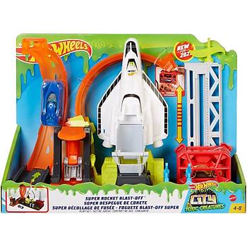 Hot Wheels Parkurda Dn Maceras Oyun Setleri Roket Frlatc