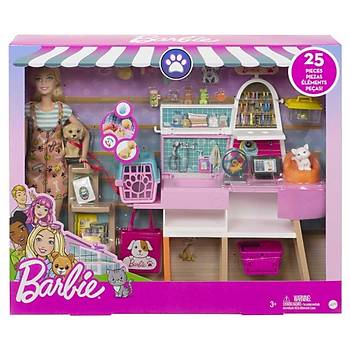 Barbie ve Evcil Hayvan Dükkanı Oyun Seti
