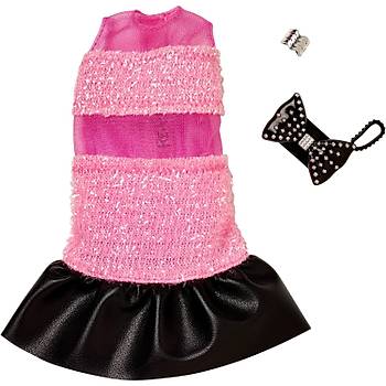 Barbie'nin Son Moda Kyafetleri Pembe Siyah Elbise