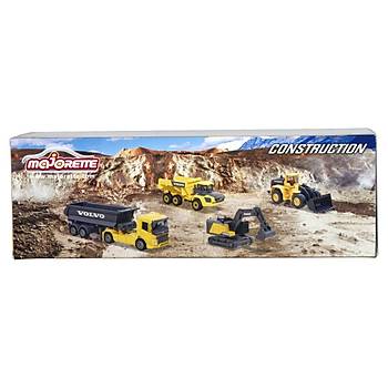 Majorette 1:64 Giftpack 4'l Aralar Serisi Volvo Construction