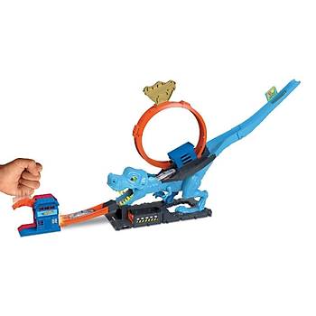 Hot Wheels T-Rex Dinozor le Mcadele Oyun Seti
