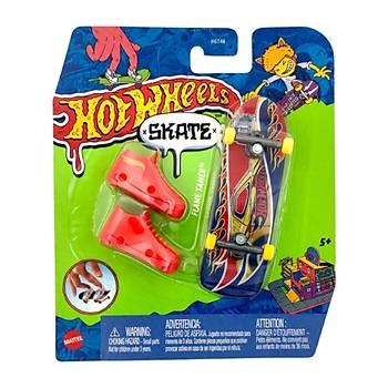 Hot Wheels Skate Parmak Kaykay ve Ayakkab Paketleri Flame Tamer