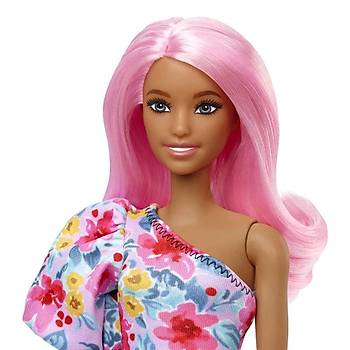 Barbie Byleyici Parti Bebekleri Tek Omuz Elbiseli