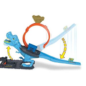 Hot Wheels T-Rex Dinozor le Mcadele Oyun Seti