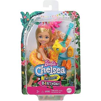 Barbie ve Chelsea Kayp Doum Gn Chelsea ve Hayvanlar Oyun Setleri Zrafa Simitli