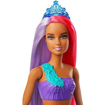 Barbie Dreamtopia Denizkz Bebekler Koyu Tenli Mavi Pembe Sal