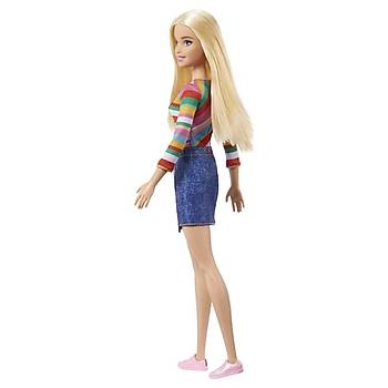 Barbie Malibu Bebek Sarn Gkkua Gmlek, Kot Etek ve Ayakkab Giyiyor