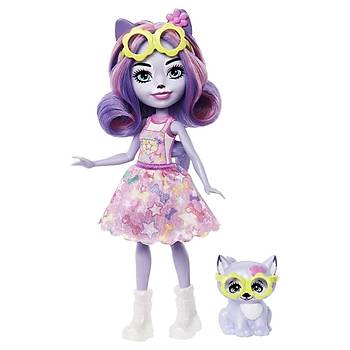 Enchantimals Popler Karakter Bebekler Hadley Husky & Sledder
