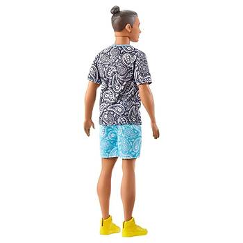Barbie Yakkl Ken Bebekler Model 204 Paisley Tee T-Shirt