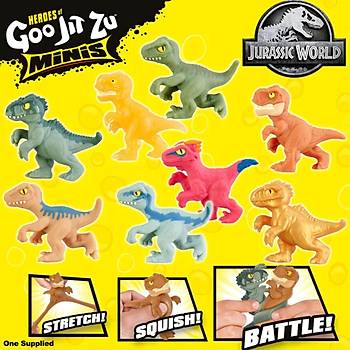 Goojitzu Mini Jurassic World Tekli Figr T-Rex Amber