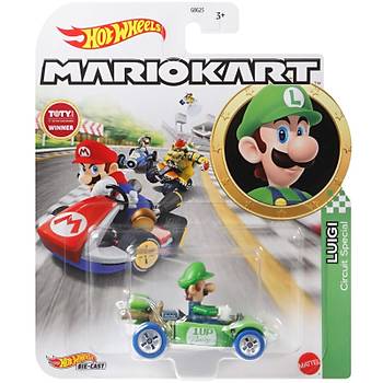 Hot Wheels Mario Kart Karakter Araçlar Luigi