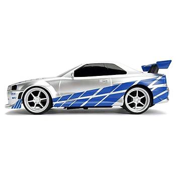 Jada 1:16 Uzaktan Kumandal Usb arjl Fast & Furious Brian's 2002 Nissan Skyline GT-R (BNR34)