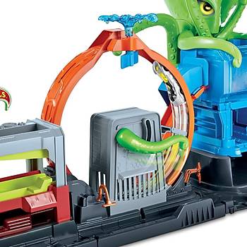 Hot Wheels Dev Ahtapot ile Araba Ykama Oyun Seti