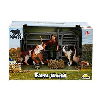 Crazoo Farm World iftlik Hayvanlar Seti Kpek