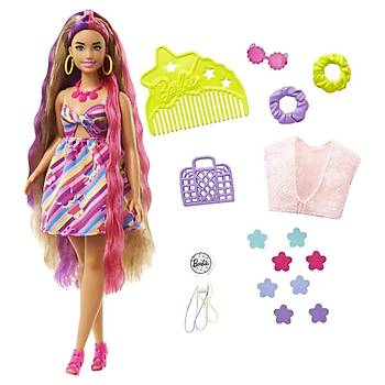 Barbie Upuzun Muhteem Sal Bebekler ve Aksesuarlar Esmer iek