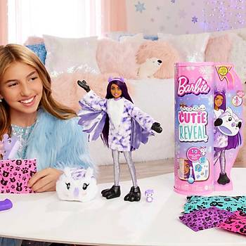 Barbie Cutie Reveal Snowflake Sparkle Bebekler Kar Baykuşu