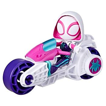 Spidey and His Amazing Friends Motosikletli Miles Ghost-Spider
