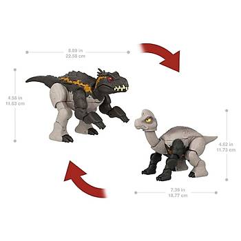 Jurassic World Değişim Serisi Çifte Tehlike Büyük Dinozor Figürleri Indoraptor & Brachiosaurus