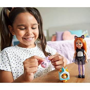 Barbie Kostümlü Chelsea ve Hayvancığı Oyun Setleri Kedi Kostümü
