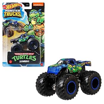 Hot Wheels Monster Trucks 1:64 Gsteri Dnyas Temal Arabalar Tmnt Leonardo