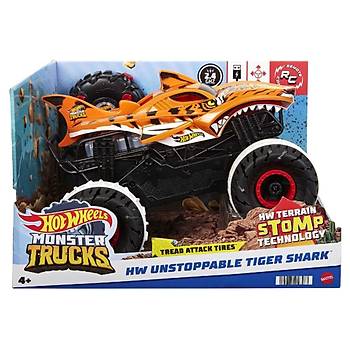 Hot Wheels 1:15 Uzaktan Kumandal Monster Trucks Durdurulamaz Tiger Shark
