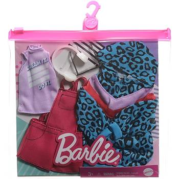 Barbie'nin Kyafet Koleksiyonu 2'li Paketler Krmz Tulum