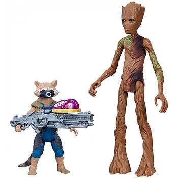 Avengers Infinity War Figür ve Sonsuzluk Taşı Rocket Raccoon & Groot