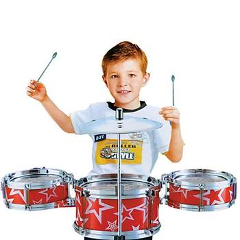 Eccho Jazz Drum Mini Davul Seti Kırmızı